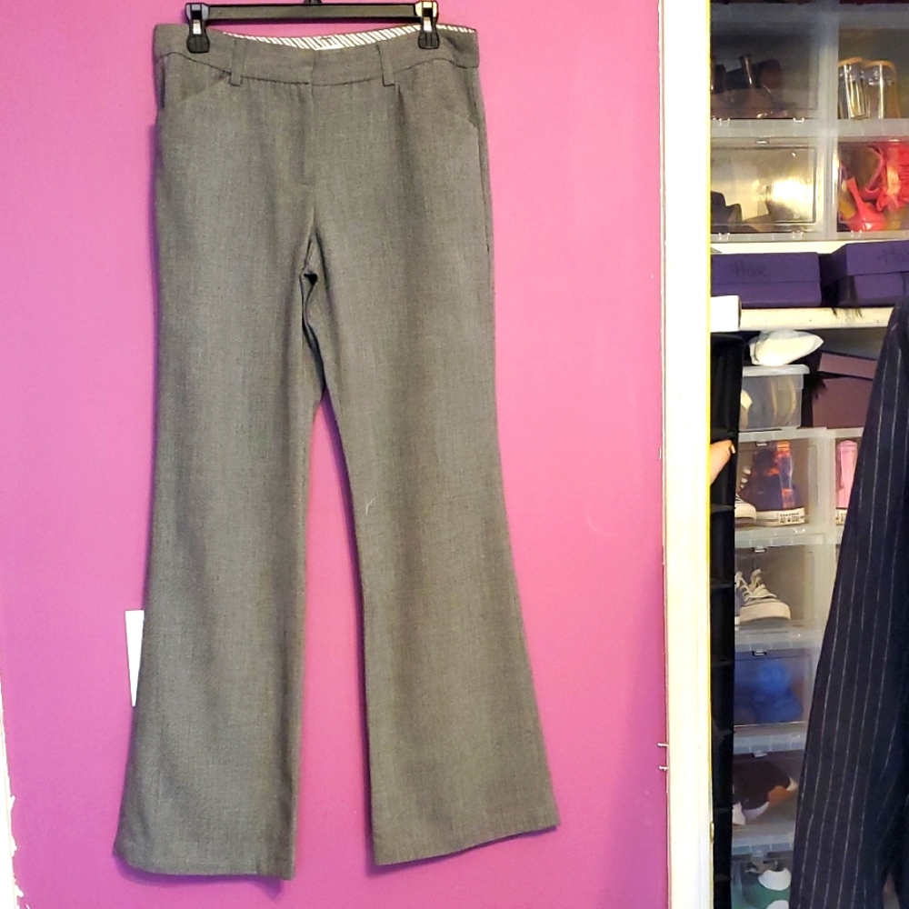 Dalia Collection Gray Trousers